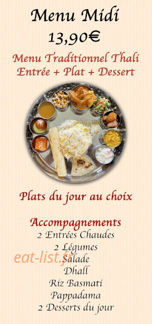 Karthik’s Biryani — carte page 5