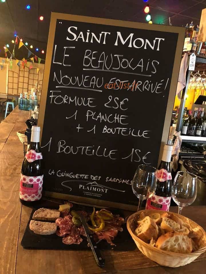 La Guinguette des Sardines — carte page 1