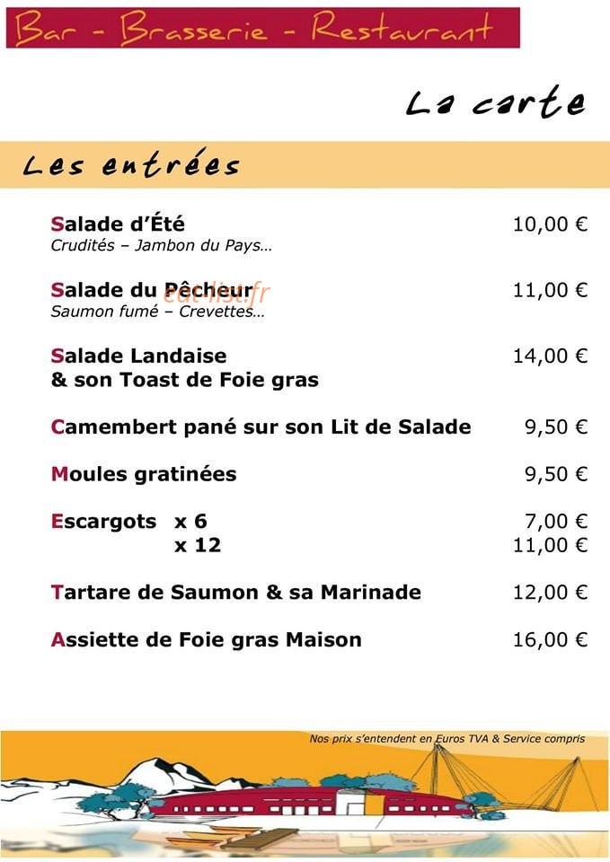 La Maison Des Lacs — carte page 2