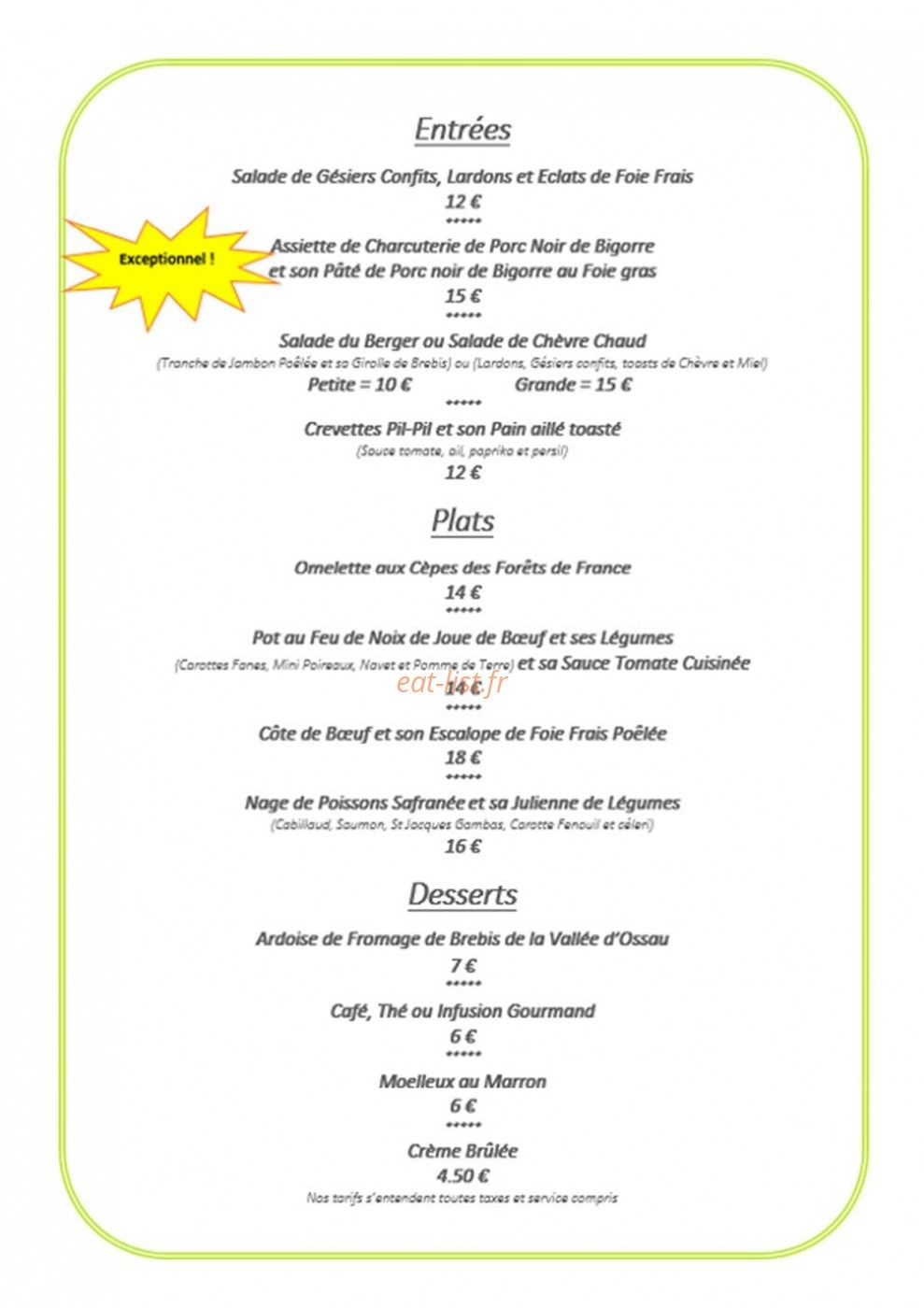 Le Relais Pau-Lons — carte page 3
