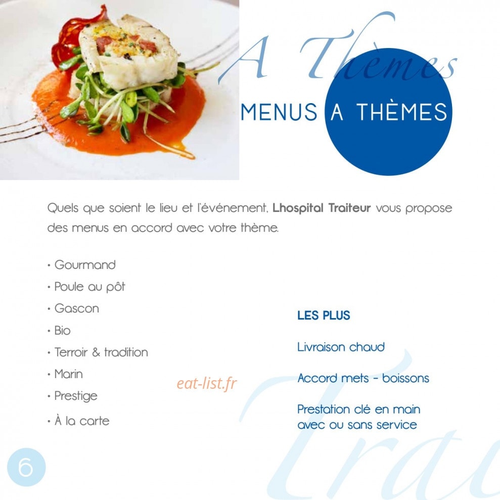 Carte et menu de Lhospital à Lons — page 4