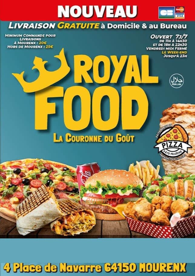 Royal Food — carte page 1