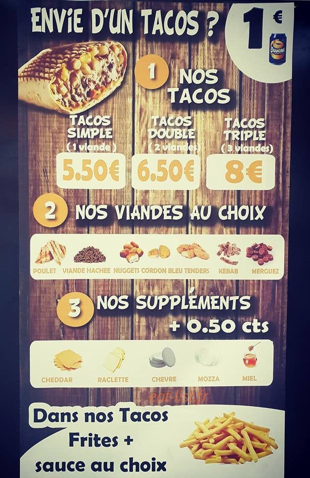 Kebab — carte page 1