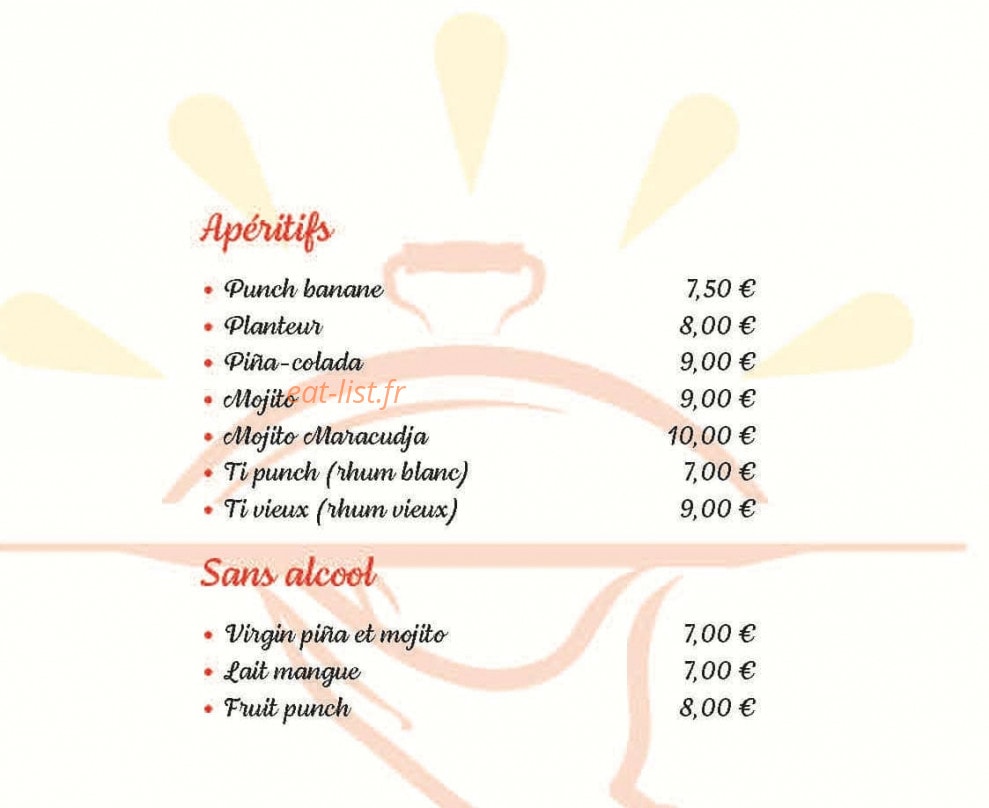 L' Antillaise — carte page 2