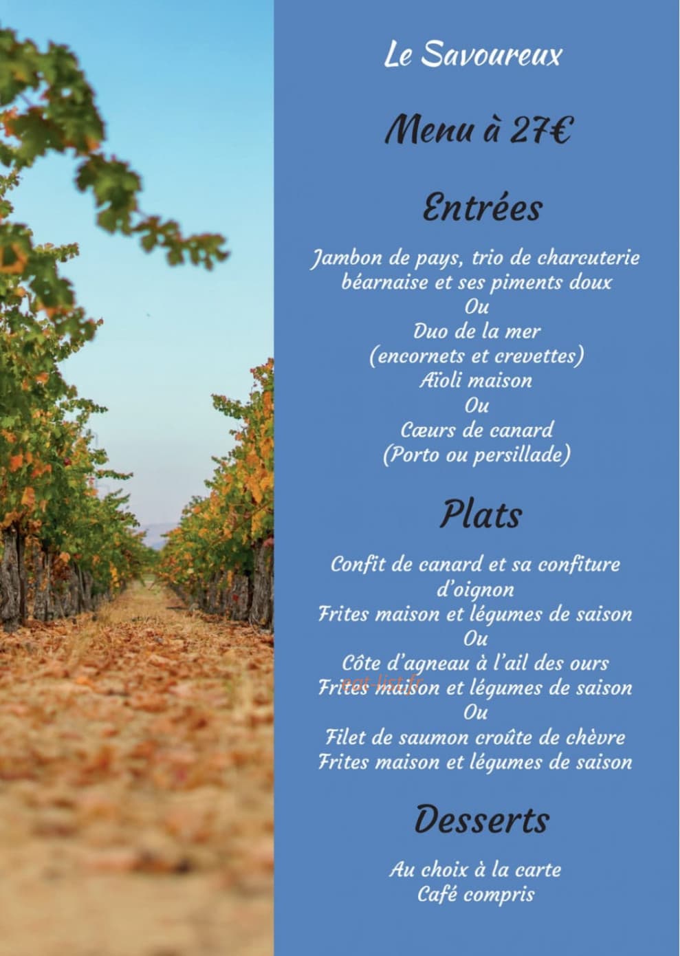 Le Savoureux — carte page 6
