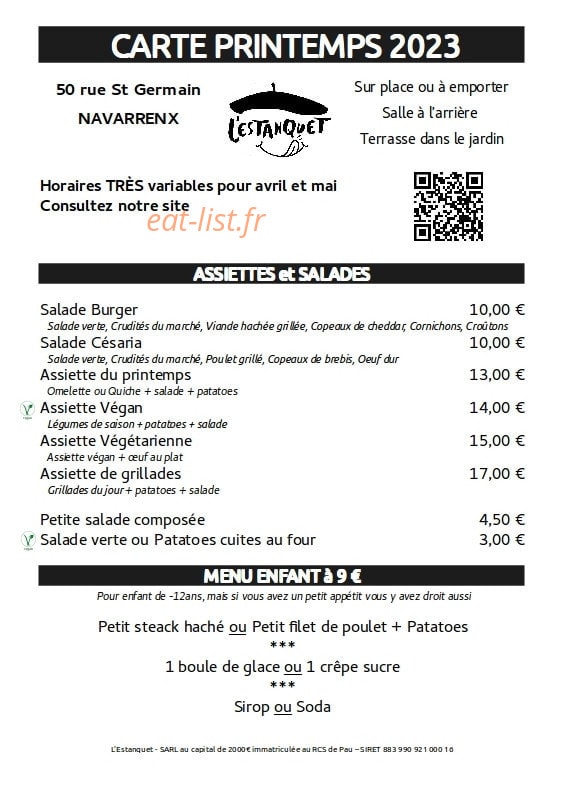 L'Estanquet — carte page 1