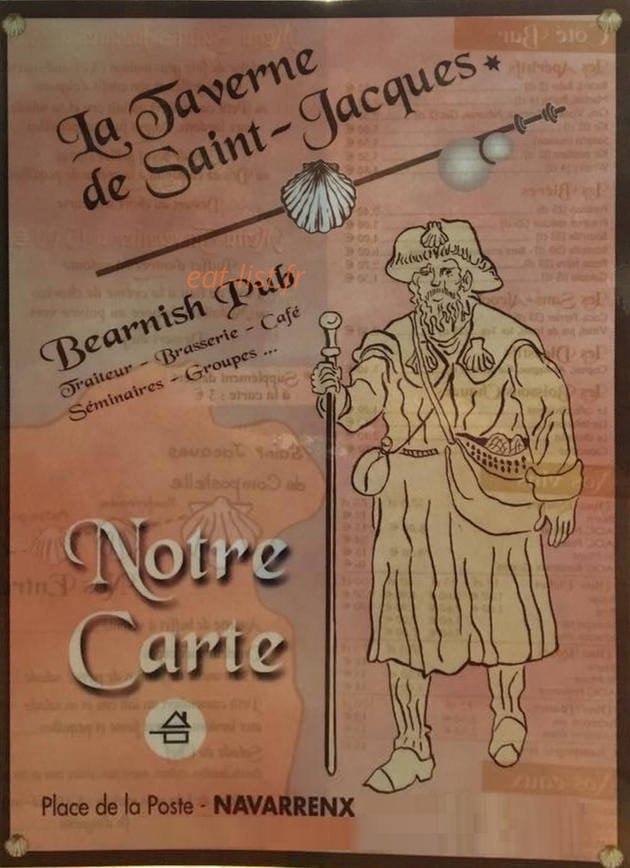 Taverne de saint Jacques — carte page 2