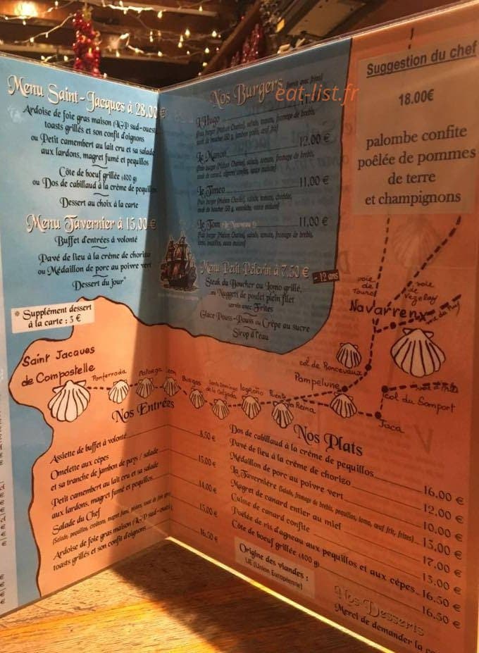 Taverne de saint Jacques — carte page 4