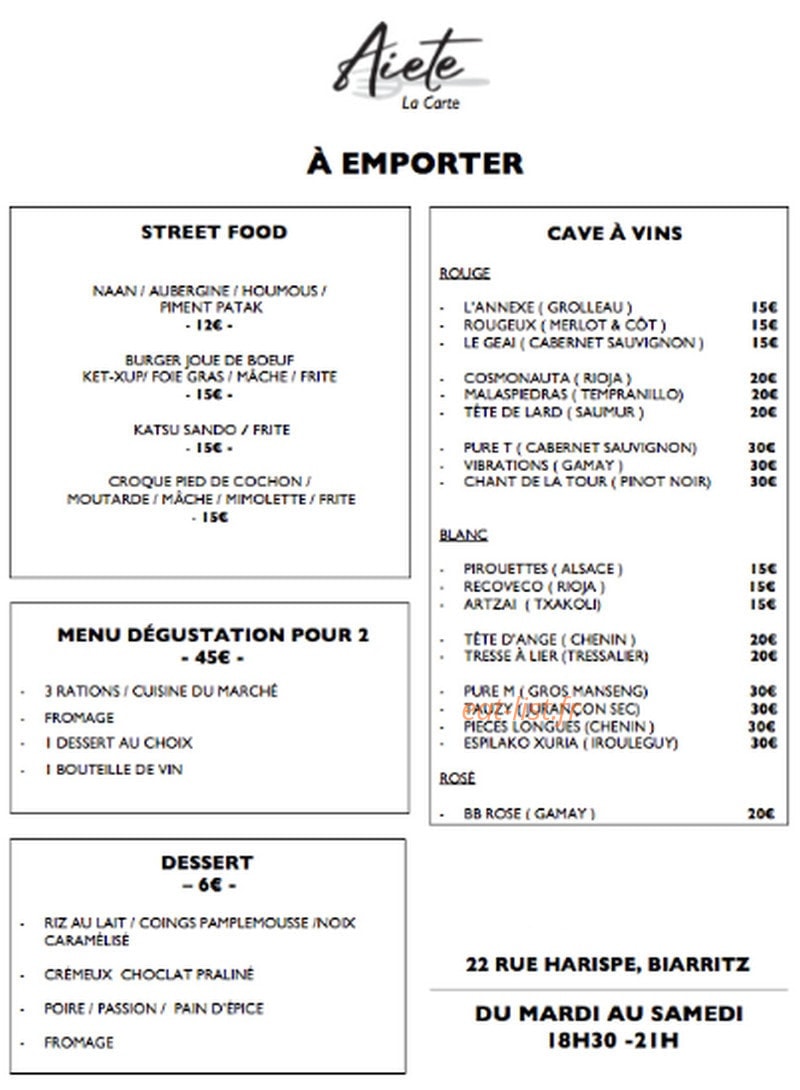 Aiete — carte page 1