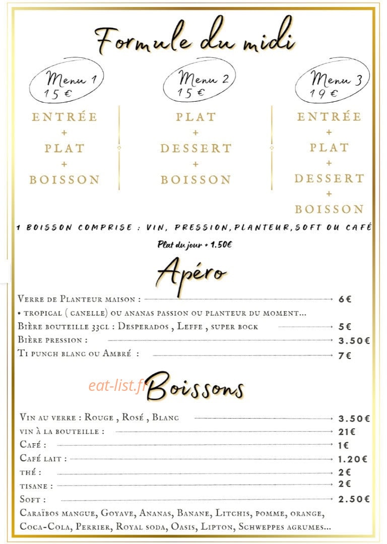 Ajoupa rhumerie — carte page 5