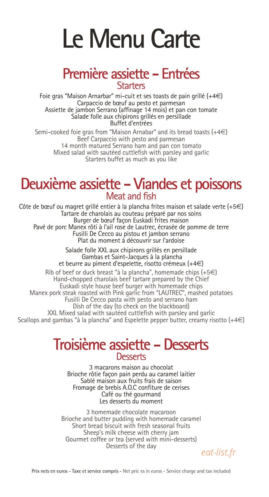 Amarys — carte page 2
