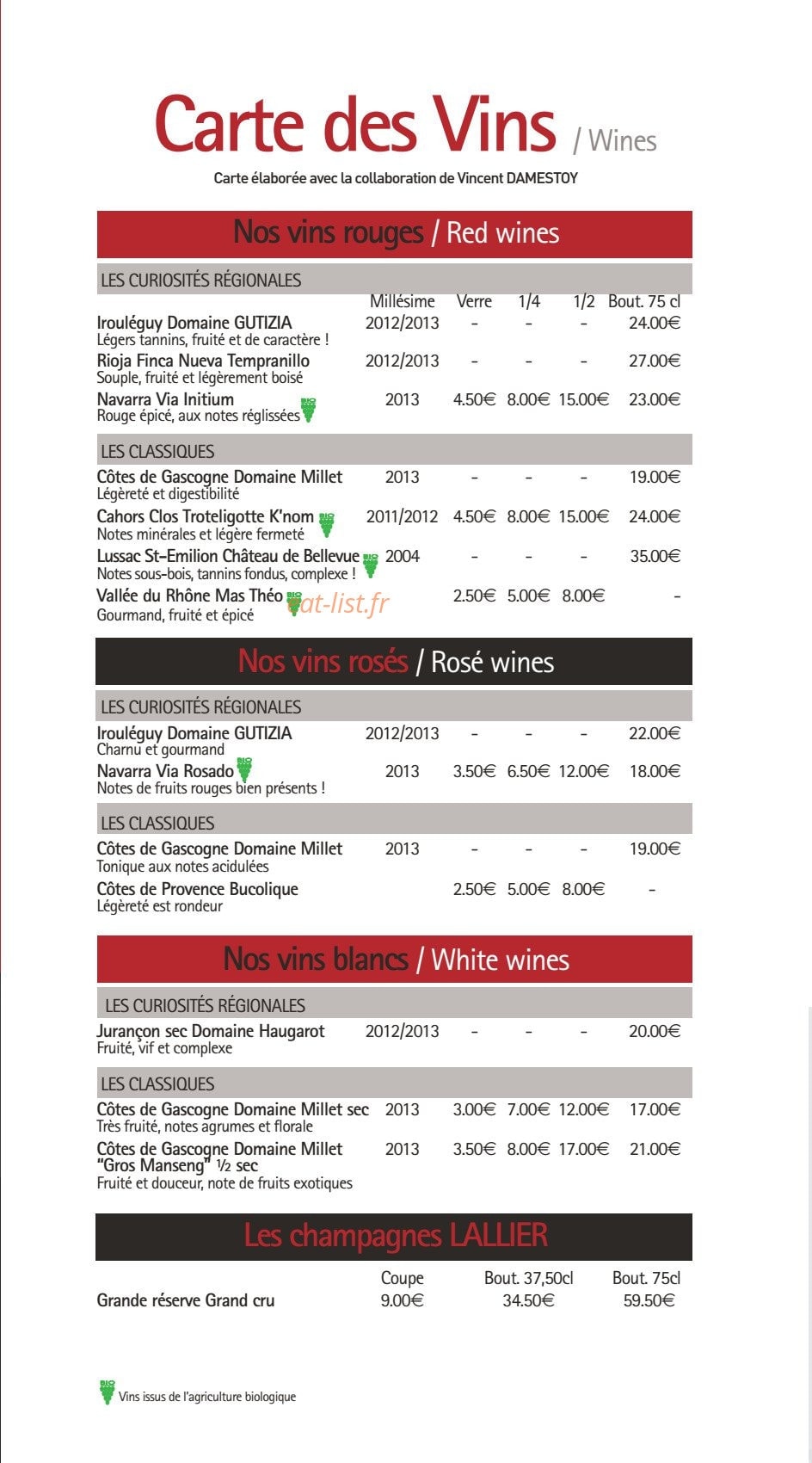 Amarys — carte page 6