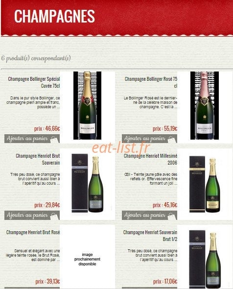 Au comptoir des gourmets — carte page 6