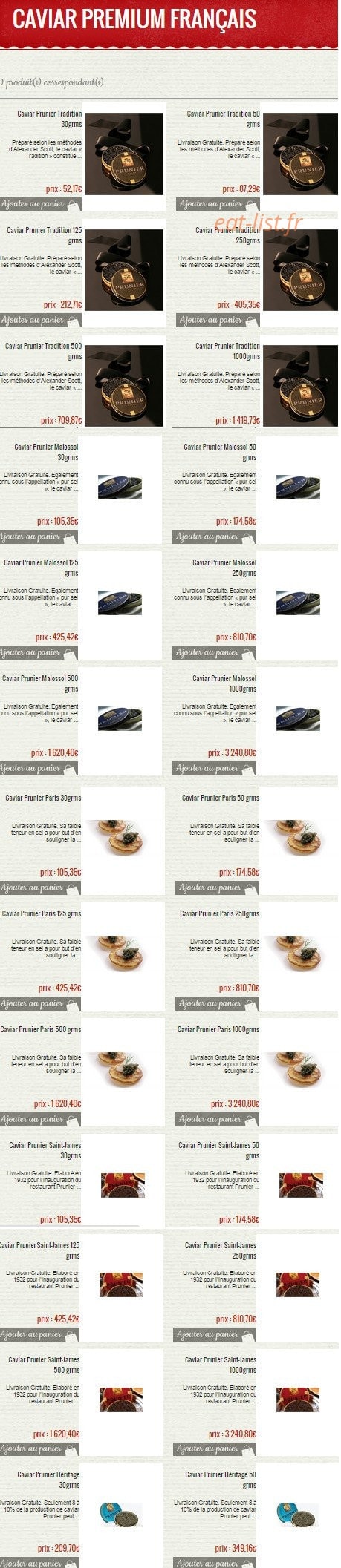 Au comptoir des gourmets — carte page 5