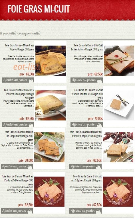 Au comptoir des gourmets — carte page 3