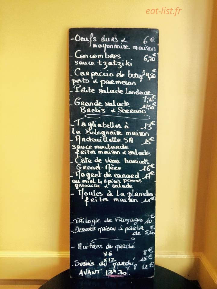 Bar du Marché — carte page 1