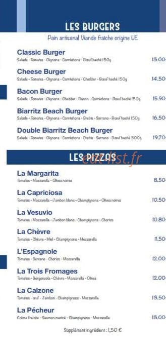 Biarritz Beach — carte page 3