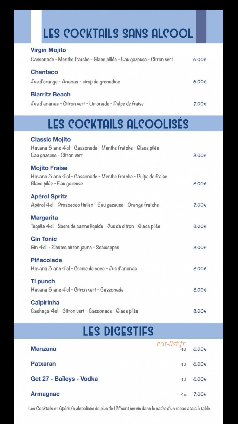 Biarritz Beach — carte page 9