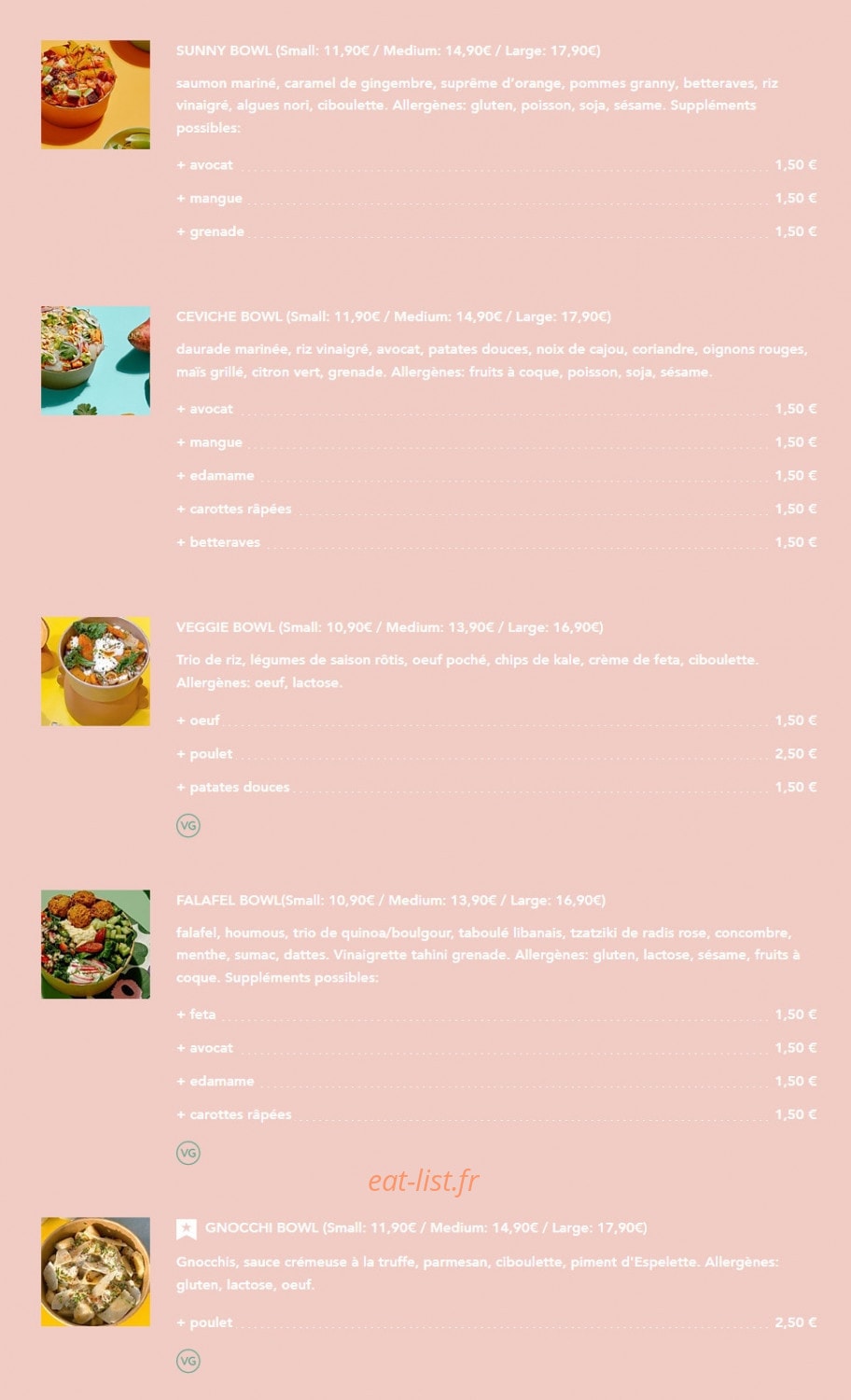 Bowl & Go — carte page 3