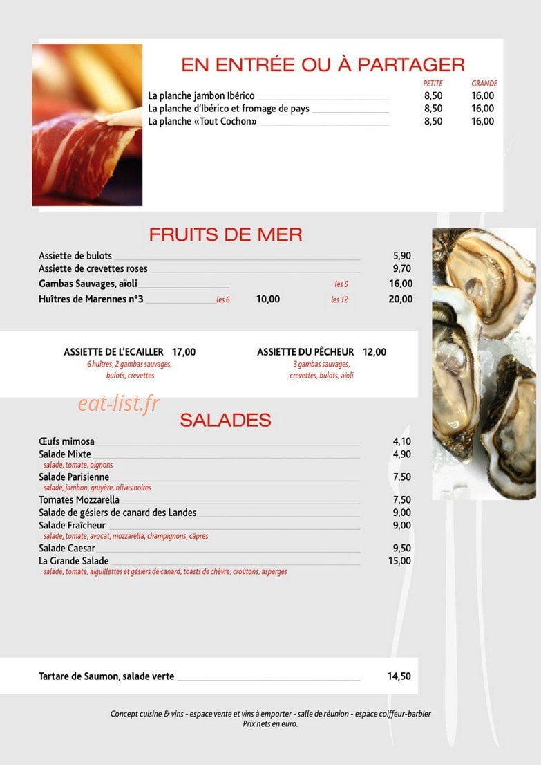 Brasserie d’Iraty — carte page 2