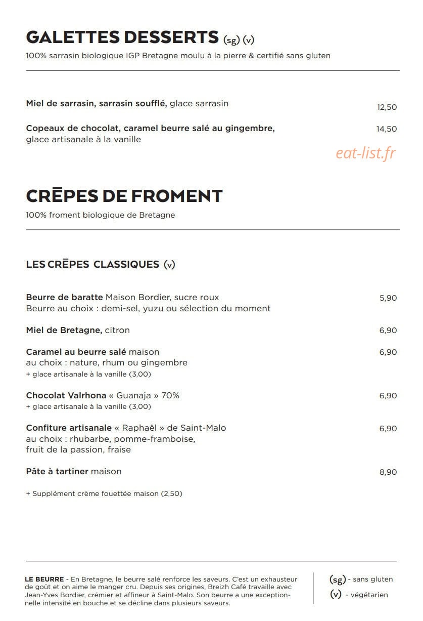 Breizh Café — carte page 5