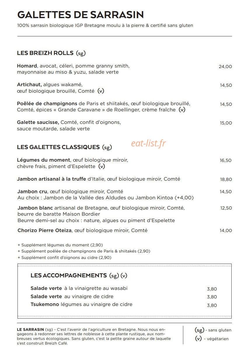 Breizh Café — carte page 3