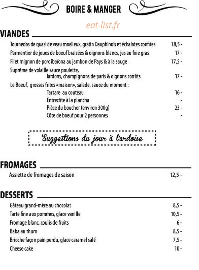 Café du Commerce — carte page 2