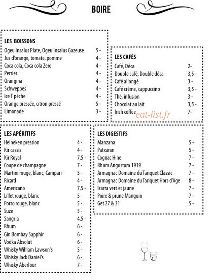 Café du Commerce — carte page 5