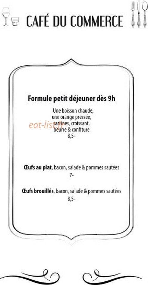Café du Commerce — carte page 3