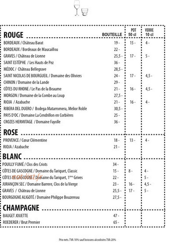 Café du Commerce — carte page 4