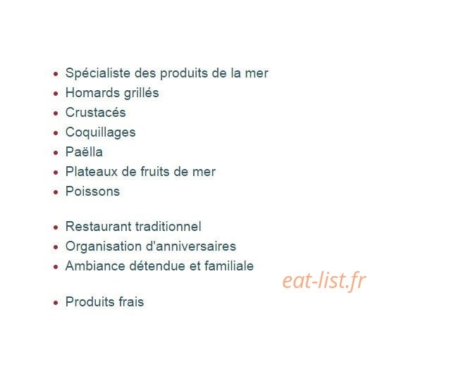 Chez Albert — carte page 1