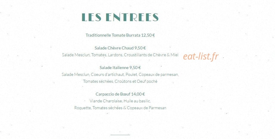Chez Coco — carte page 2