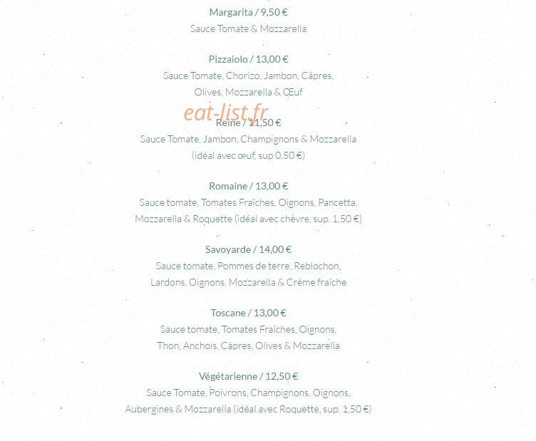 Chez Coco — carte page 4