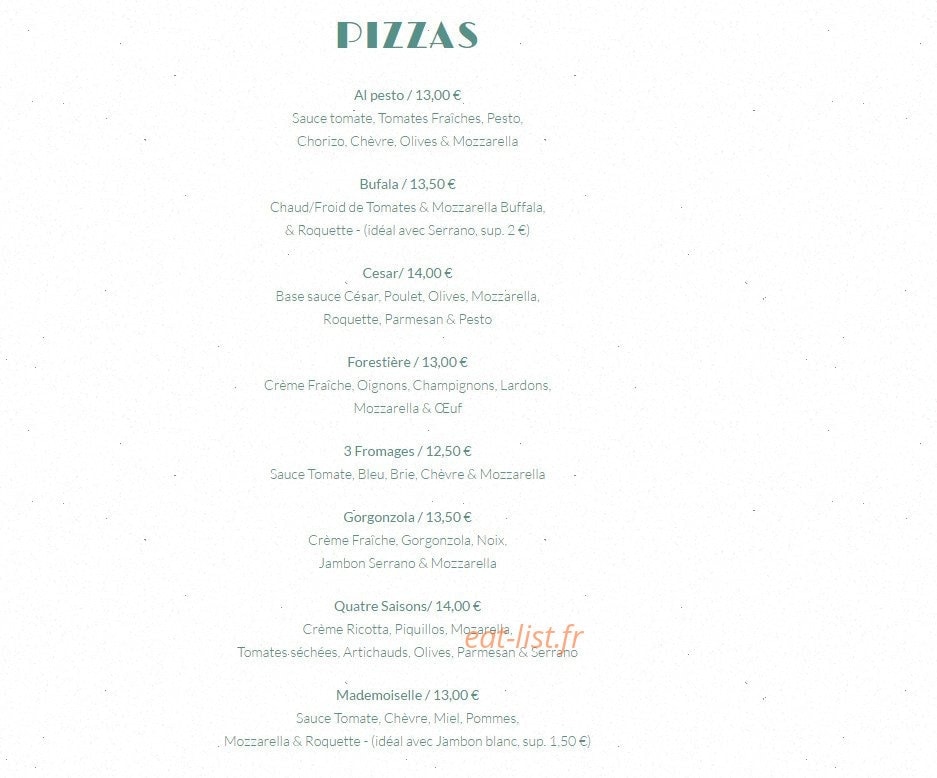 Chez Coco — carte page 3