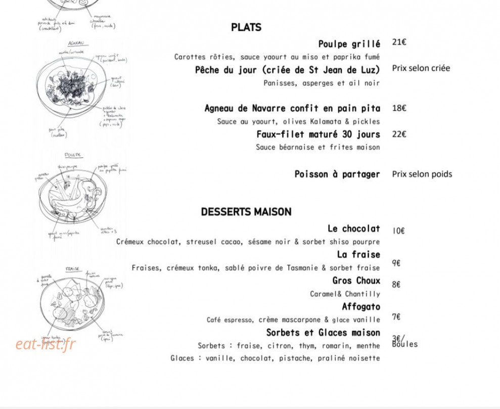 Chez Gaby — carte page 2