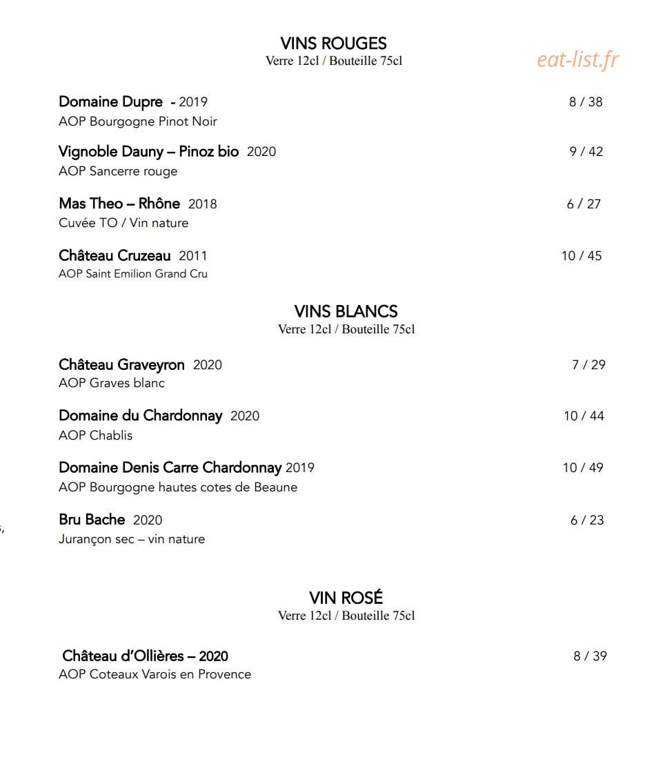 Comptoir Umami — carte page 7