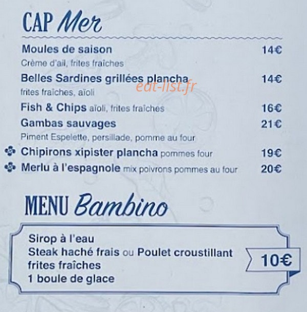 Cristal Kfé — carte page 2