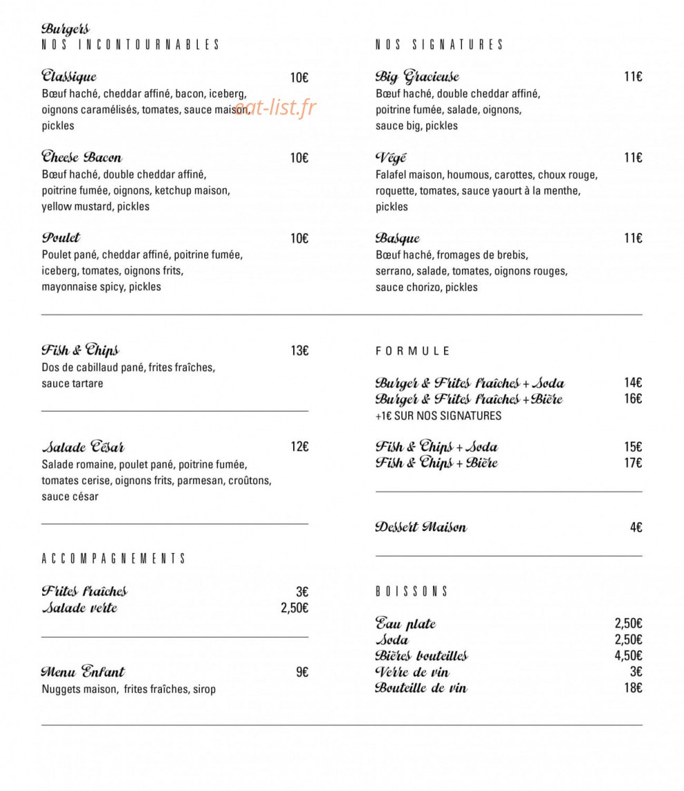 Gracieuse — carte page 1