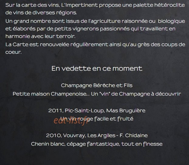 L'Impertinent — carte page 6