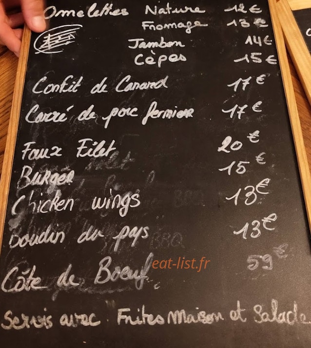 La Cantina — carte page 1