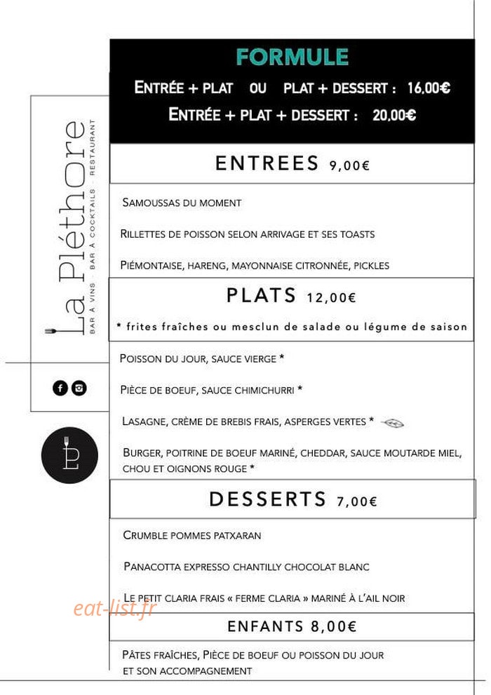 La Pléthore — carte page 1