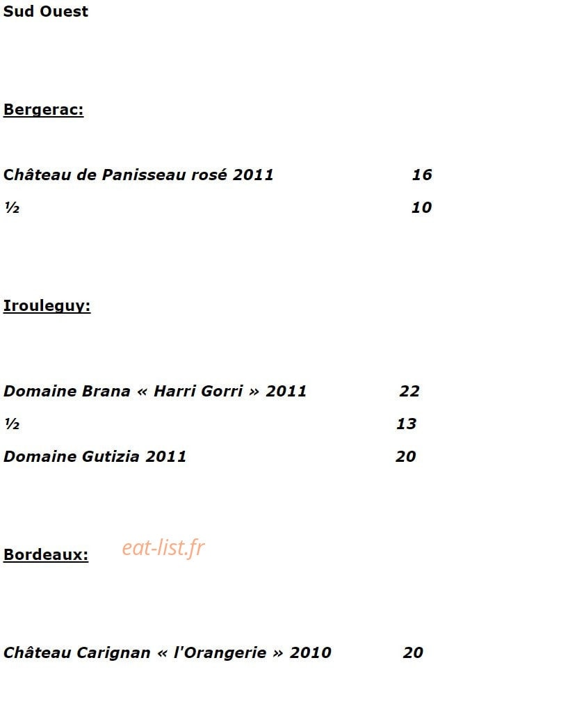 La Table d' Aranda — carte page 31