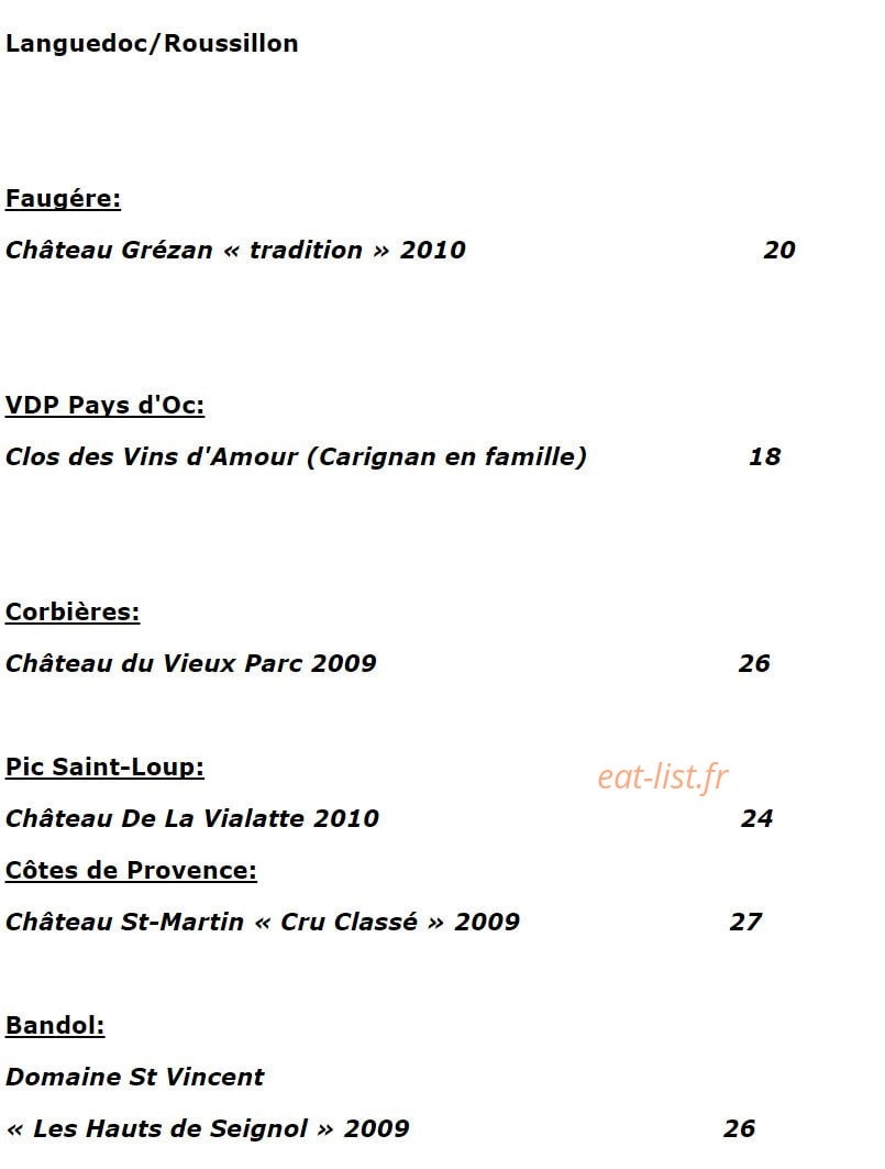 La Table d' Aranda — carte page 11