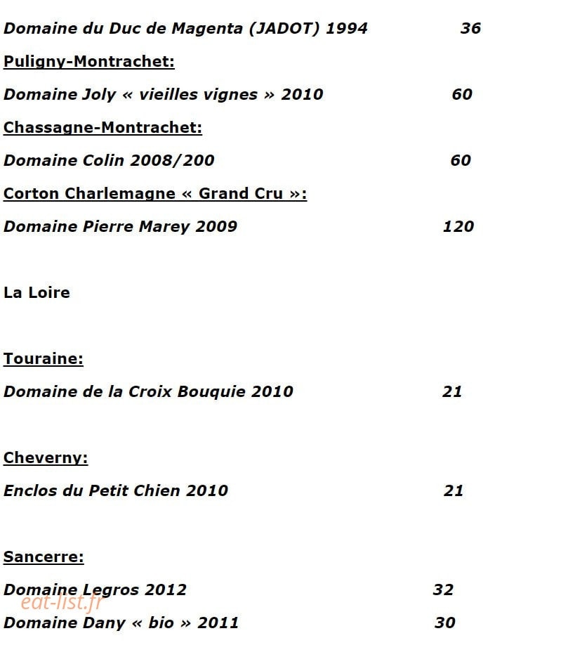 La Table d' Aranda — carte page 26