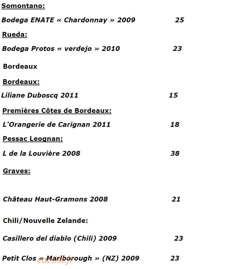 La Table d' Aranda — carte page 30