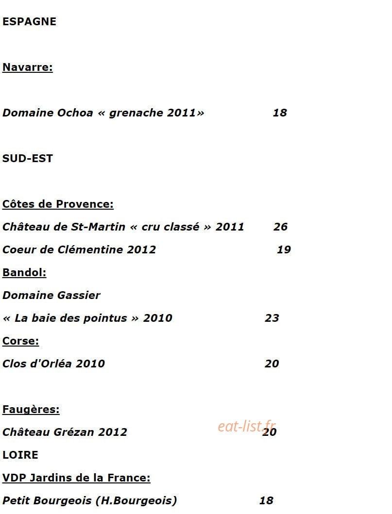 La Table d' Aranda — carte page 32