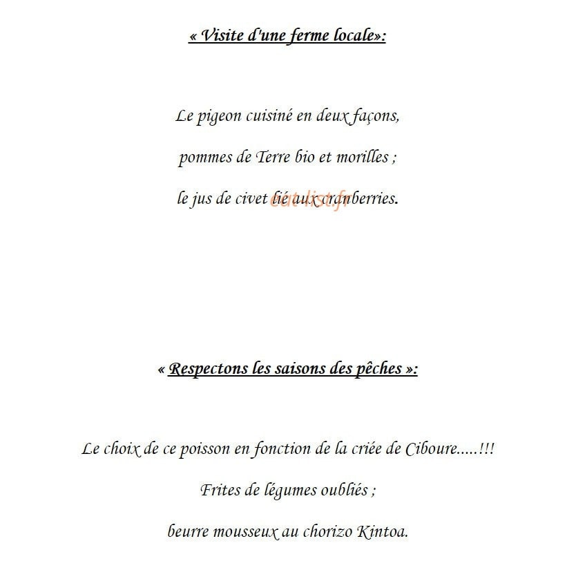 La Table d' Aranda — carte page 4