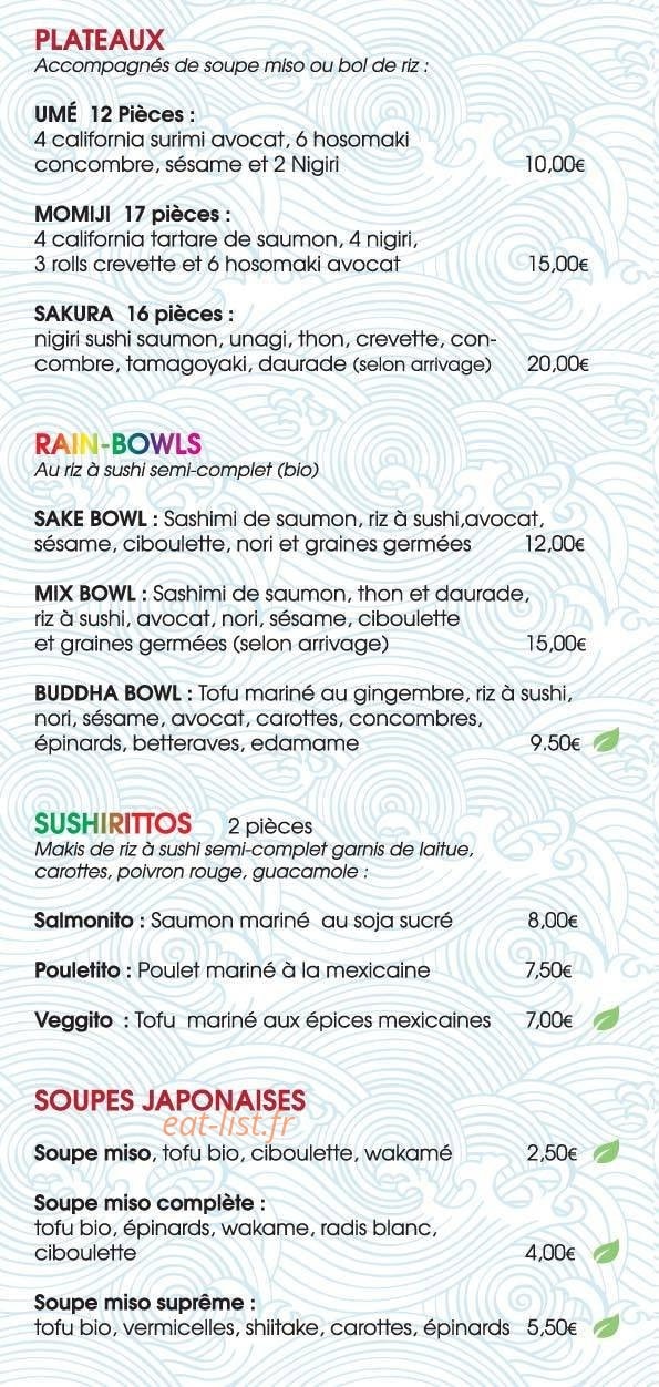 Le Comptoir Japonais — carte page 2
