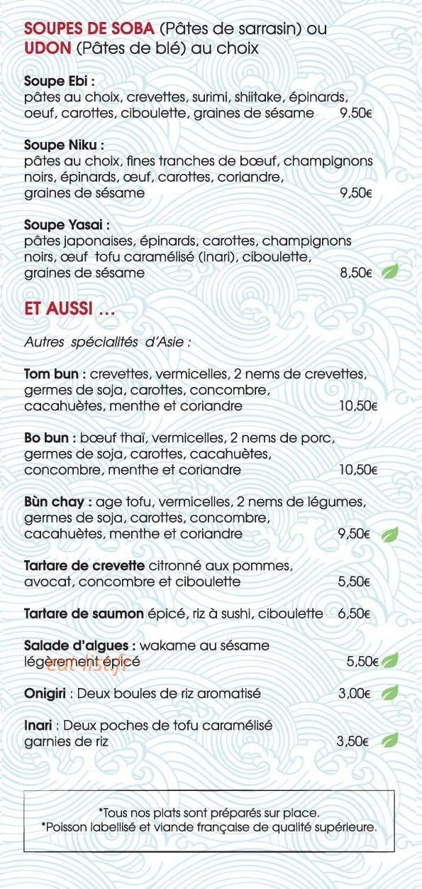 Le Comptoir Japonais — carte page 3