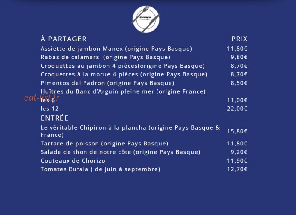 Le Corsaire — carte page 1